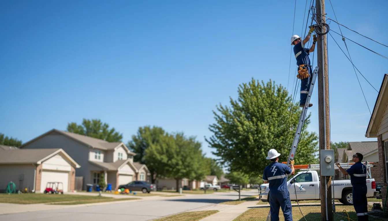 Residential electrician providing installation services in Tennessee Ridge, TN